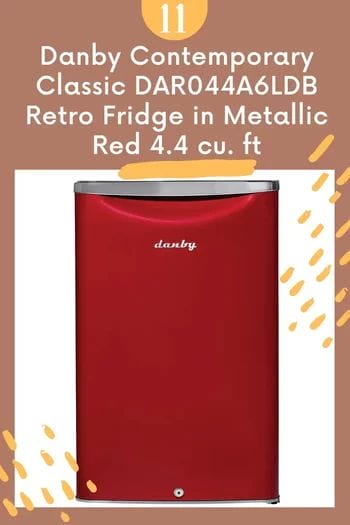 Danby Contemporary Classic DAR044A6LDB Retro Fridge in Metallic Red