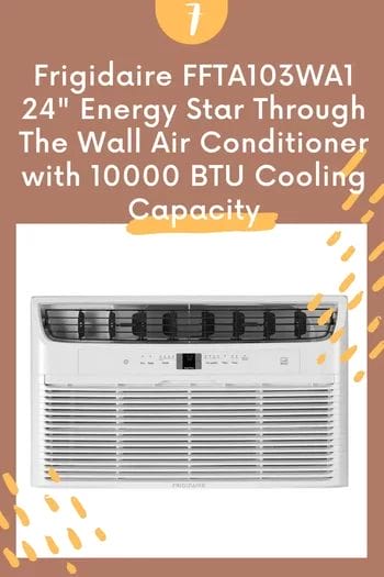 Frigidaire FFTA103WA1 24" Energy Star Through The Wall Air Conditioner with 10000 BTU Cooling Capacity