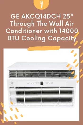 GE AKCQ14DCH 25" Through The Wall Air Conditioner with 14000 BTU Cooling Capacity
