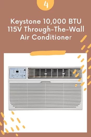 Keystone 10,000 BTU 115V Through-The-Wall Air Conditioner