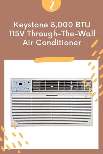 Keystone 8,000 BTU 115V Through-The-Wall Air Conditioner