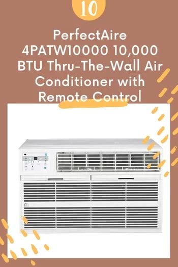 PerfectAire 4PATW10000 10,000 BTU Thru-The-Wall Air Conditioner with Remote Control