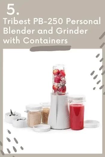 Tribest PB-250 Personal Blender and Grinder with Containers