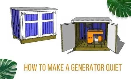 How To Make A Generator Quiet
