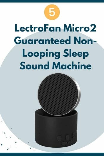 LectroFan Micro2 Guaranteed Non-Looping Sleep Sound Machine